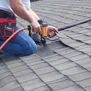 Roof leak repair and shingle replacement