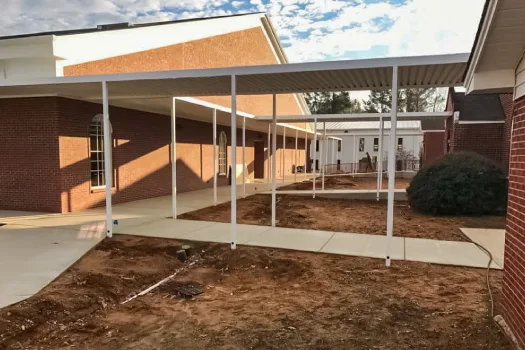 School walkway cover