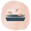 leaves blowing off top of gutter vector icon